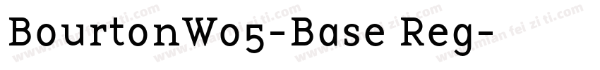 BourtonW05-Base Reg字体转换